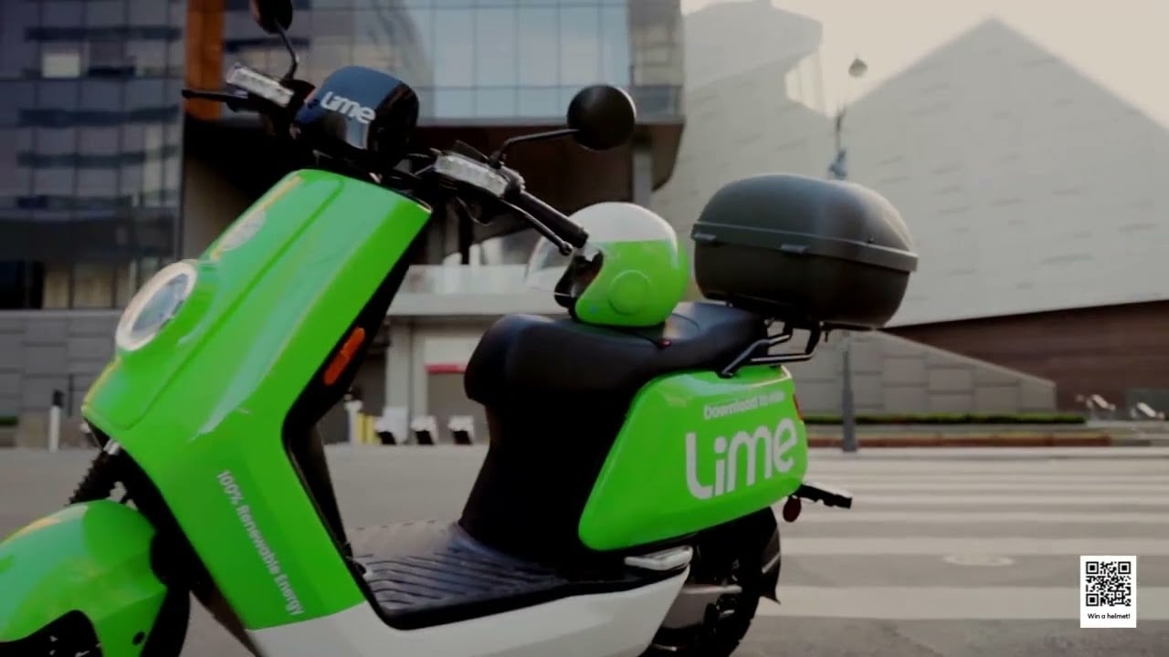 Video about Lime scooters