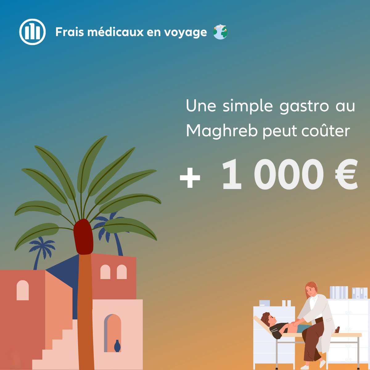 Une simple gastro au Maghreb peut coûter plus de 1 000 euros