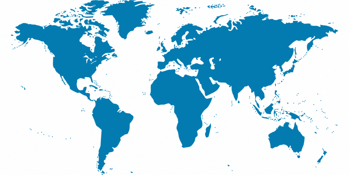 Image of a Worldmap with red markers