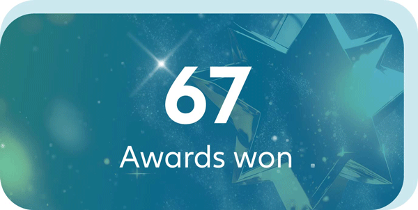 67 awards won